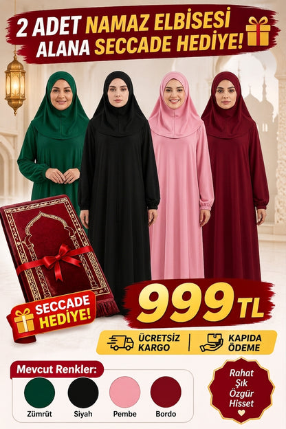 2'li  Namaz Elbisesi Seti